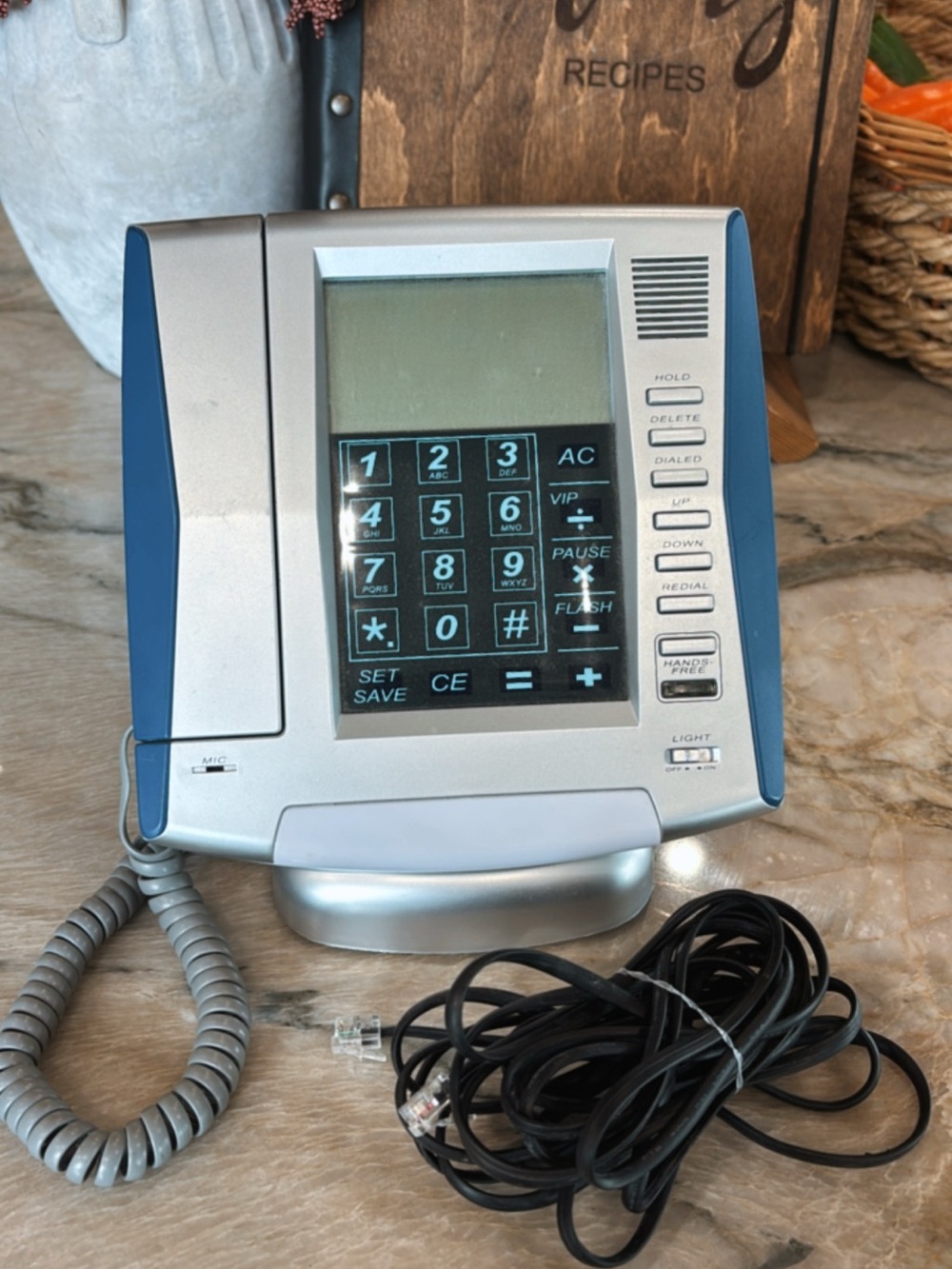Vintage 90’s Innovage LCD Touch Panel Phone, Speakerphone & Caller ID, WORKS!